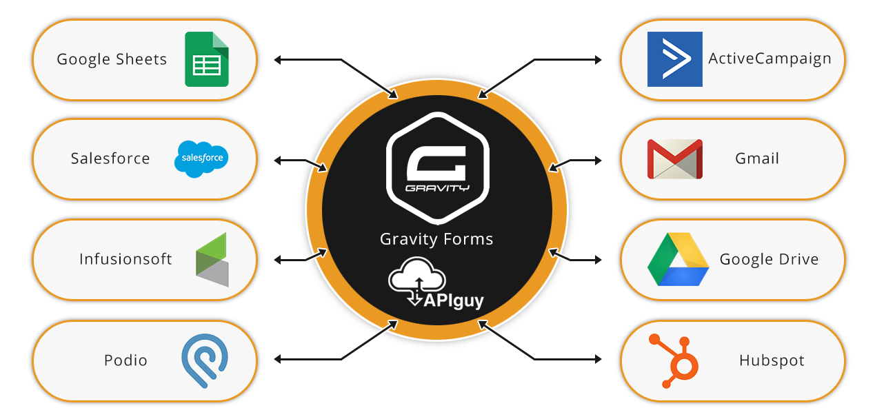 Gravity Forms software integration and automation with API Guy
