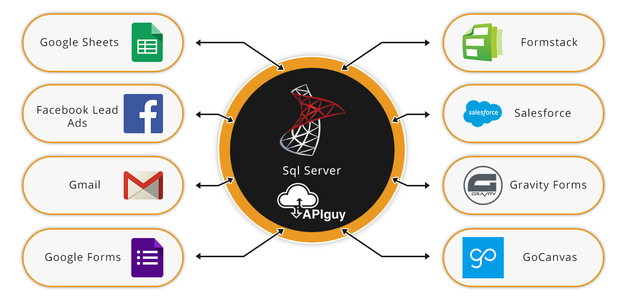 Sql Server software integration and automation with API Guy